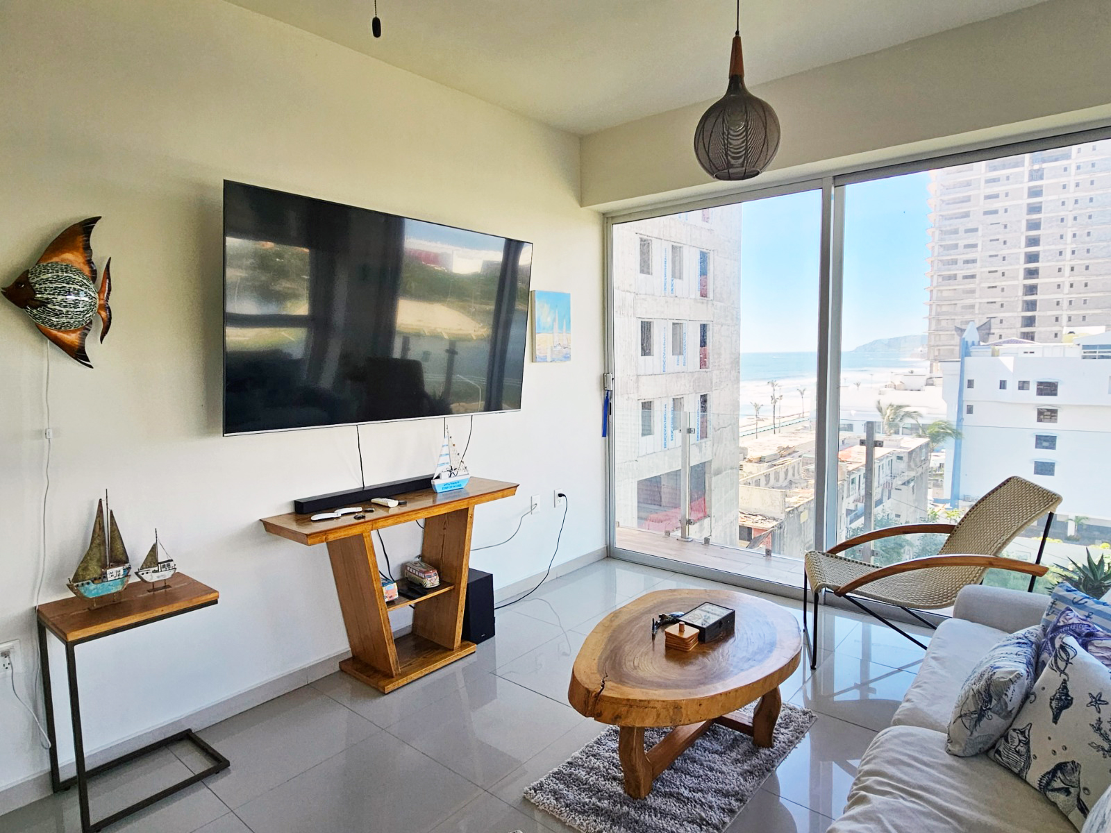 Departamento en venta amueblado en el Malecón de Mazatlán